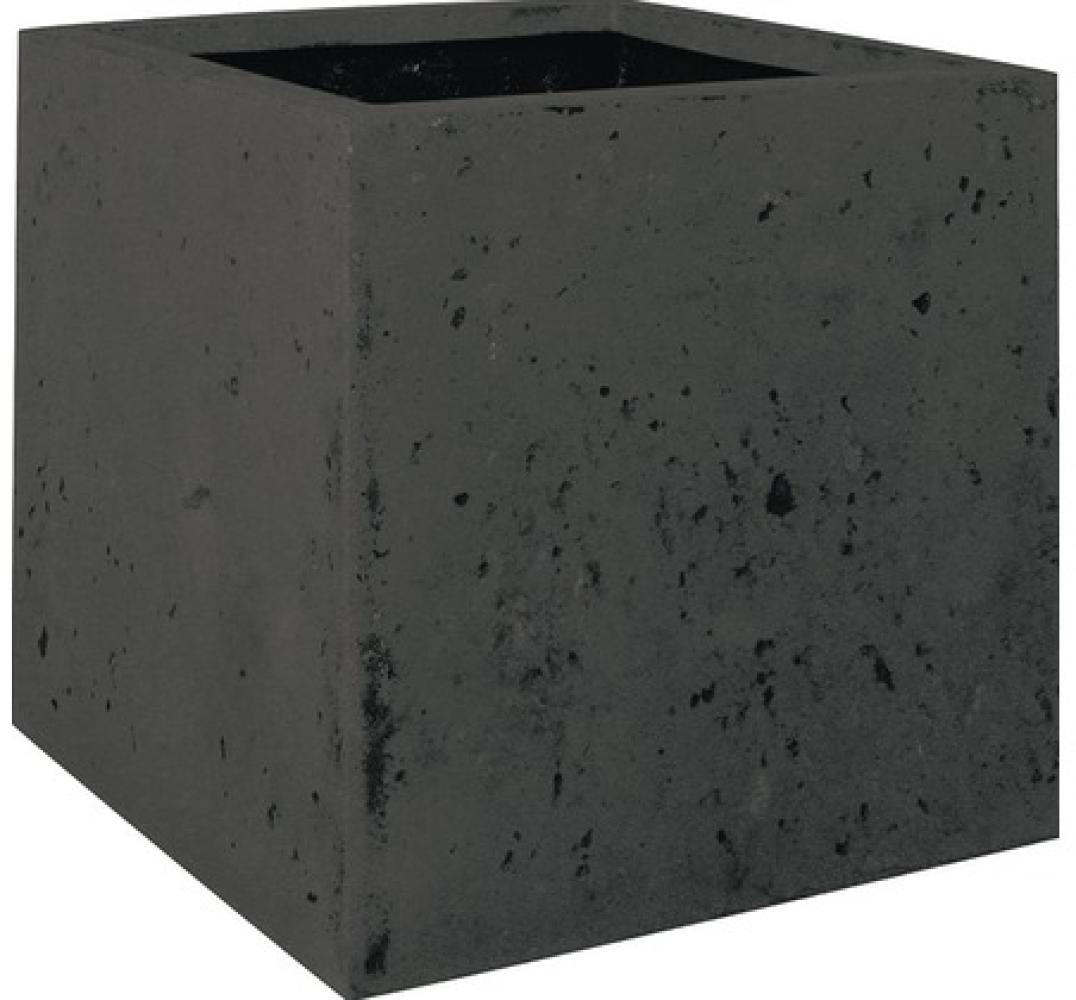 Polystone Pflanzwürfel - glatte Oberfläche 40 cm anthrazit Bild 1