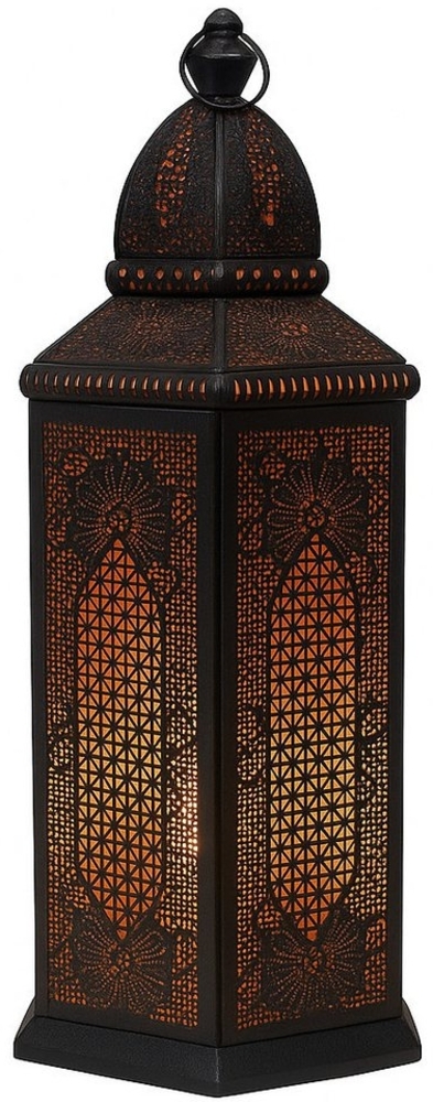 Marrakesch Orient & Mediterran Interior Stehlampe Orientalische Stehlampe Yagmur aus Metall im Boho Design 75cm E27, Handwäsche Bild 1