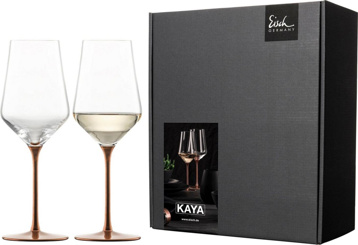 Eisch Weißweinglas 2er Set Kaya, Weingläser, Glas, Kupfer, 380 ml, 77351829 Bild 1