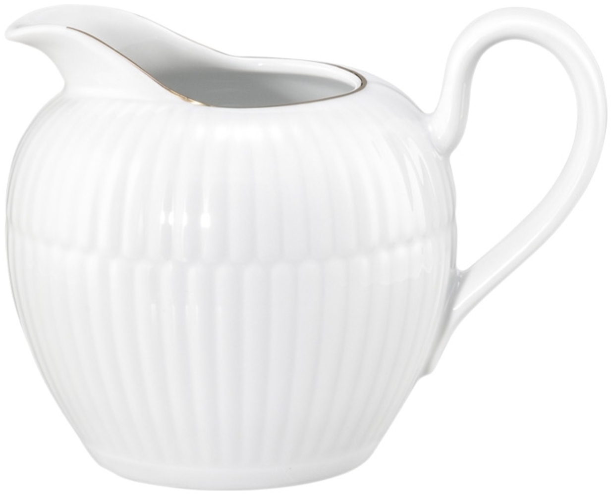Seltmann Weiden Amina Milchkännchen 290 ml Weiß mit Goldrand Bild 1