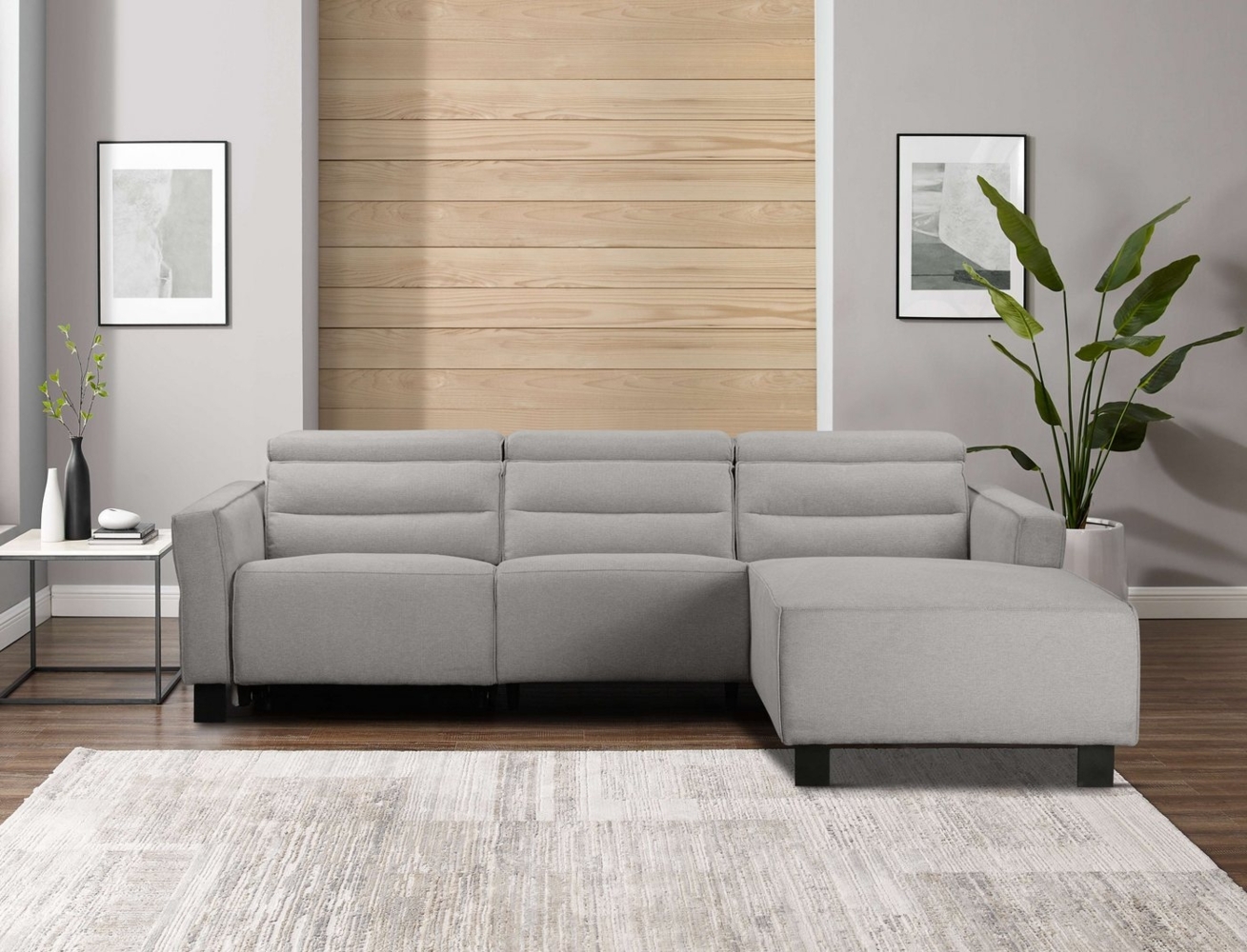 Places of Style Ecksofa Carpari, L-Form, 263 cm, mit manueller o. elektrischer Relaxfunktion, und USB/ Kopfteilverstellg Bild 1