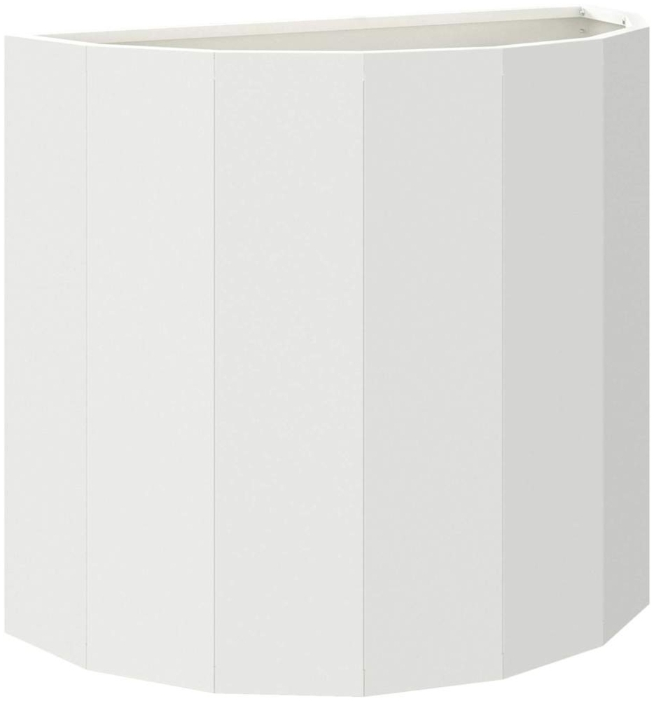 vidaXL Pflanzkübel Weiß 60 x 30 x 50 cm Stahl 883718 Bild 1