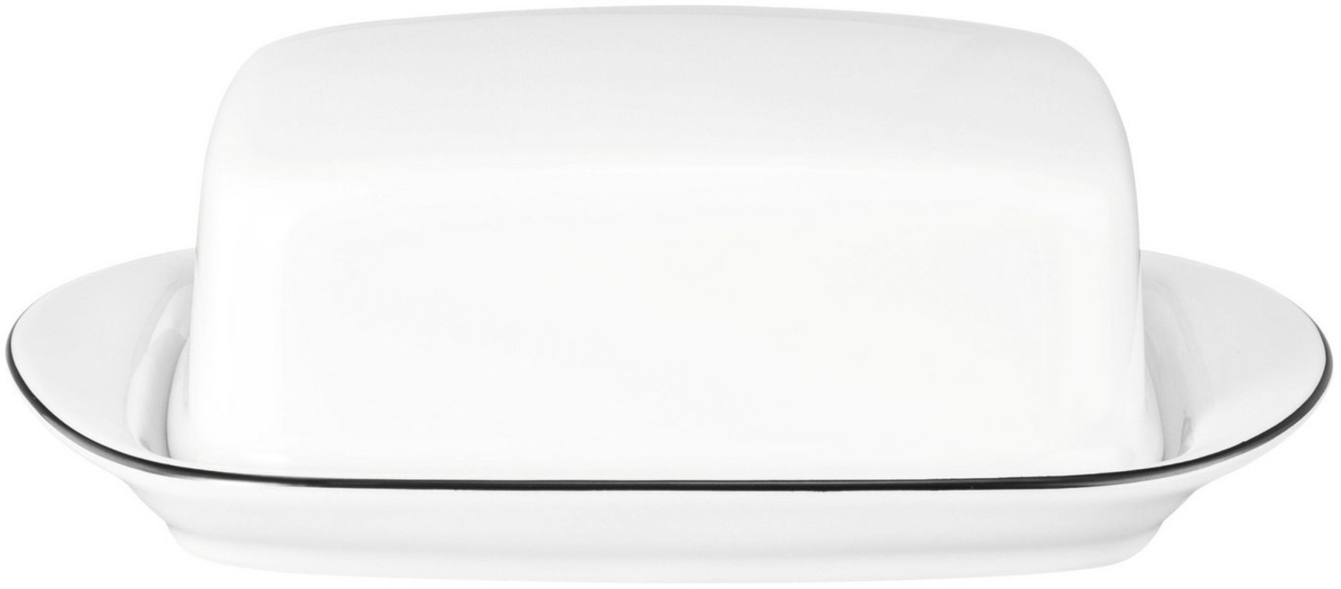 Seltmann Weiden Lido Black Line Butterdose 18,5 x 13,5 x 6,1 cm Bild 1