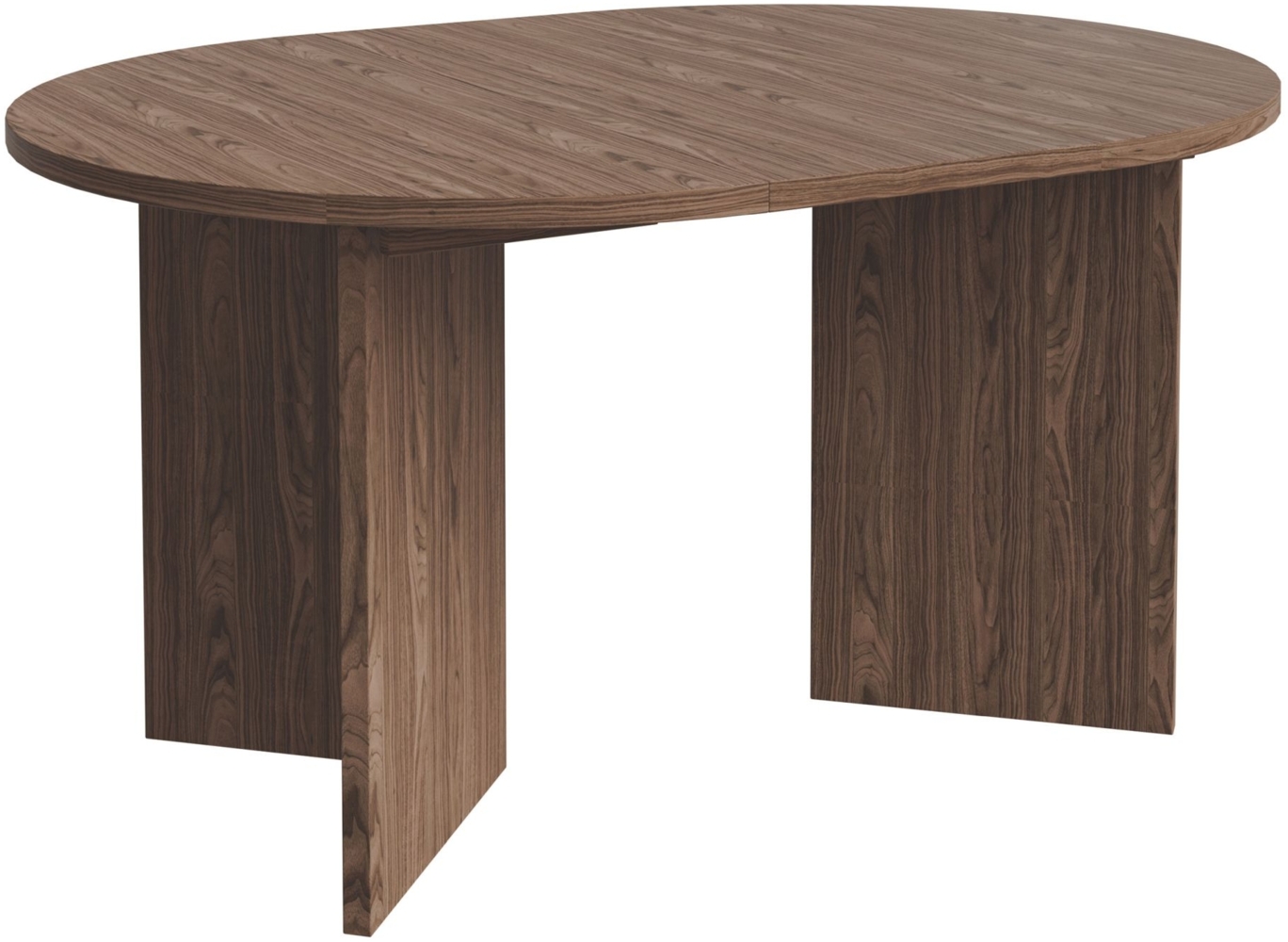 Selsey 'Ovo' Ausziehbarer Esstisch, rund, 110–190 x 110 cm, Holzoptik Nussbaum Wisconsin Bild 1