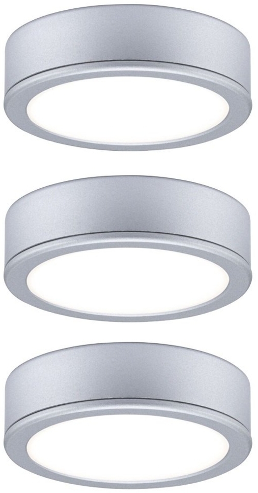 Paulmann 93092 LED Unterschrankleuchte Pukk 65mm 230V rund Chrom matt Bild 1