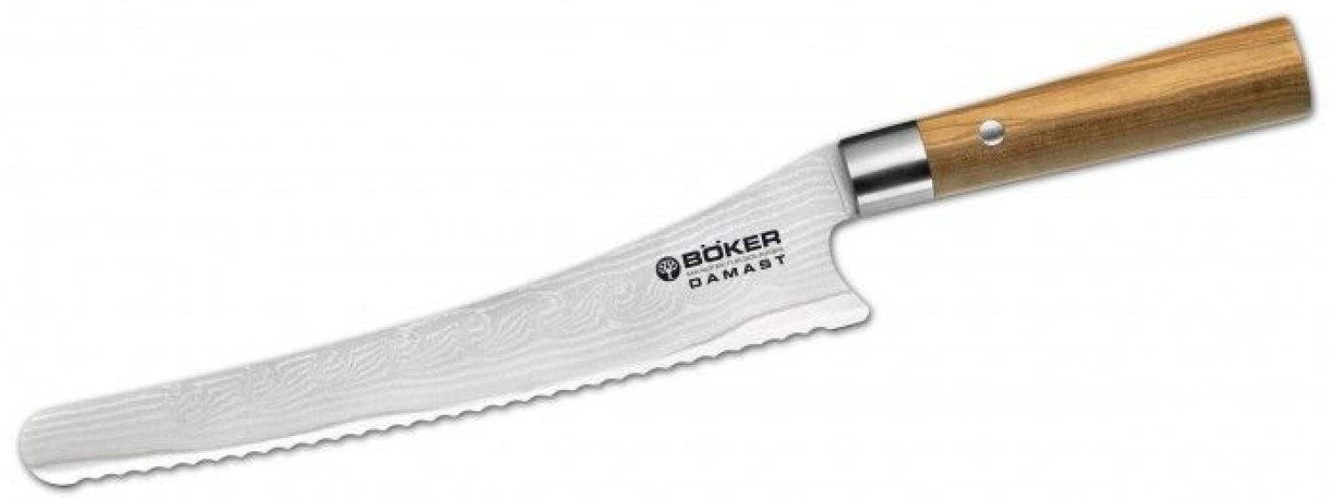 Böker Damast Olive Brotmesser Bild 1