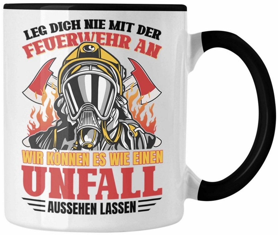 Trendation Tasse Trendation - Feuerwehr Tasse Geschenke Zubehör Lustig Einsatz Geburtstag Spruch Leg Dich Nie Mit Der Feuerwehr An Bild 1