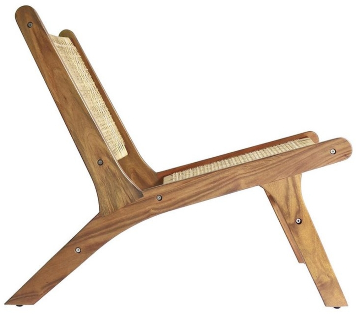 More2Home Gartensessel Lounge-Sessel PARIS, Teakholz/Polyrattan natur Bild 1
