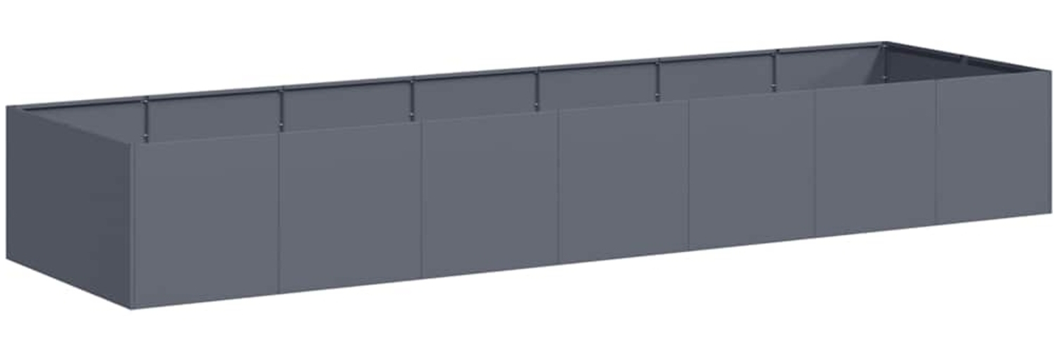 vidaXL Pflanzgefäß Anthrazit 280x80x40 cm Stahl 860761 Bild 1