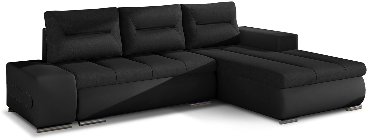 Ottavio, Ecksofa, Eckcouch, Schwarz Bild 1