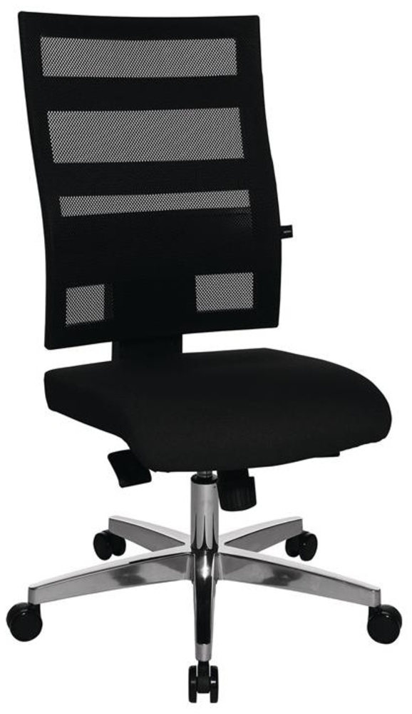 Bürodrehstuhl m. Punktsynchrontechnik schwarz/schwarz 450-550mm o. Armlehnen Trgf. 110kg TOPSTAR Bild 1
