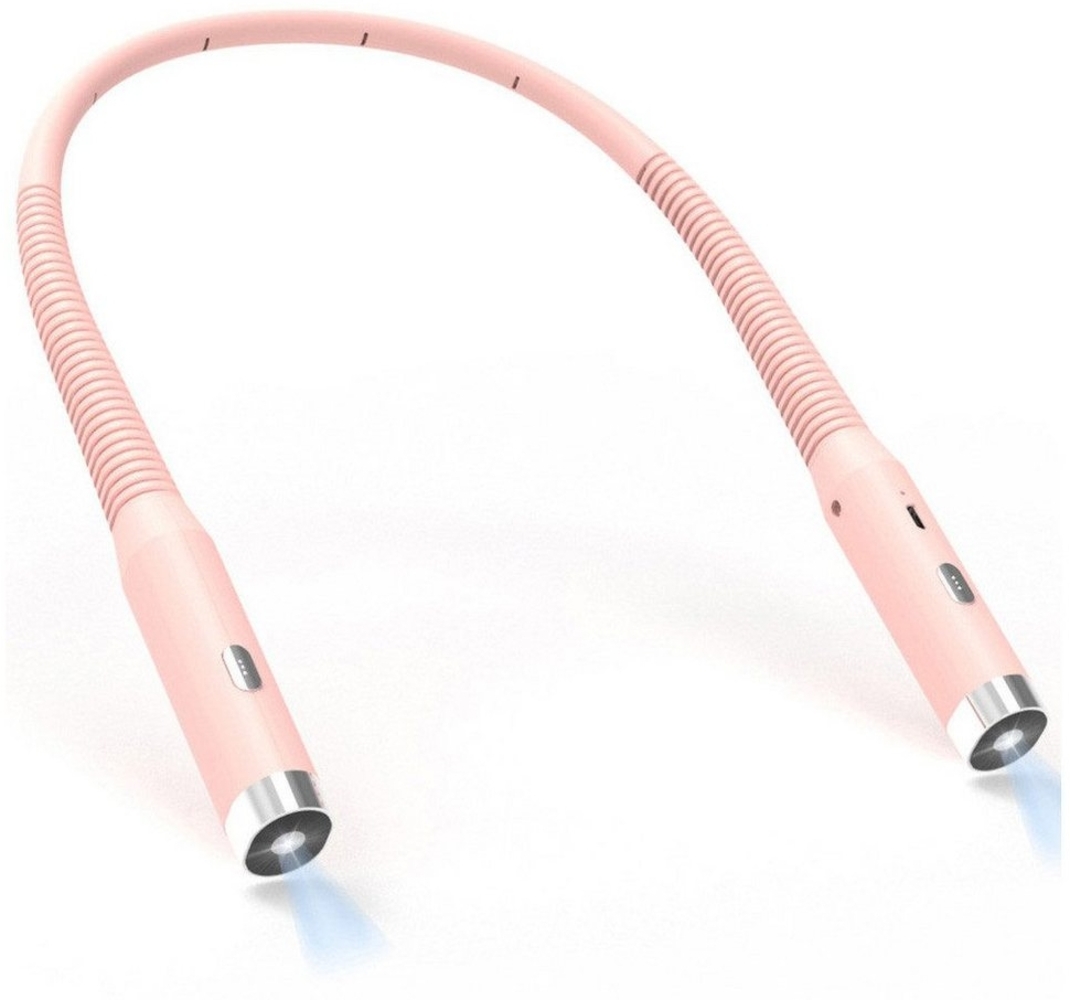 POPOLIC LED Leselampe Hals Leselampe Buch, 3 Farben und 3 Helligkeitsstufen, Wiederaufladbar, Halslampe für Lesen Stricken Häkeln Nähen Campen Reparieren Bild 1