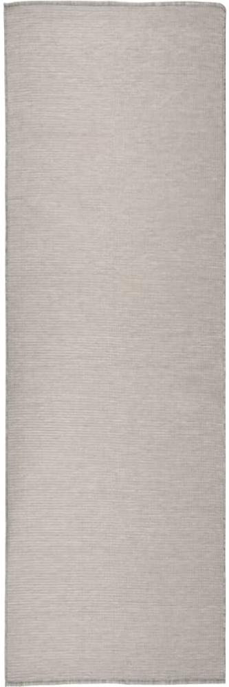 vidaXL Outdoor-Teppich Flachgewebe 80x250 cm Taupe 340779 Bild 1