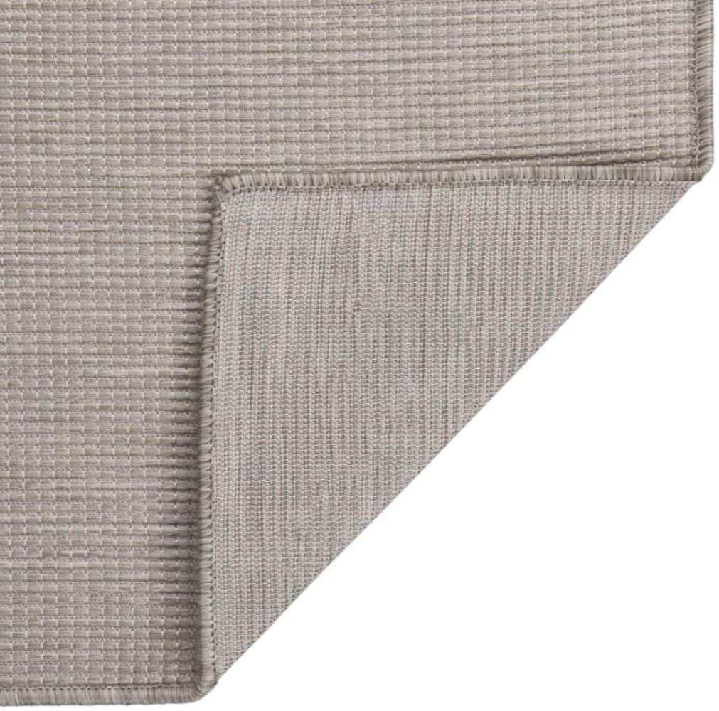 vidaXL Outdoor-Teppich Flachgewebe 80x250 cm Taupe 340779 Bild 1