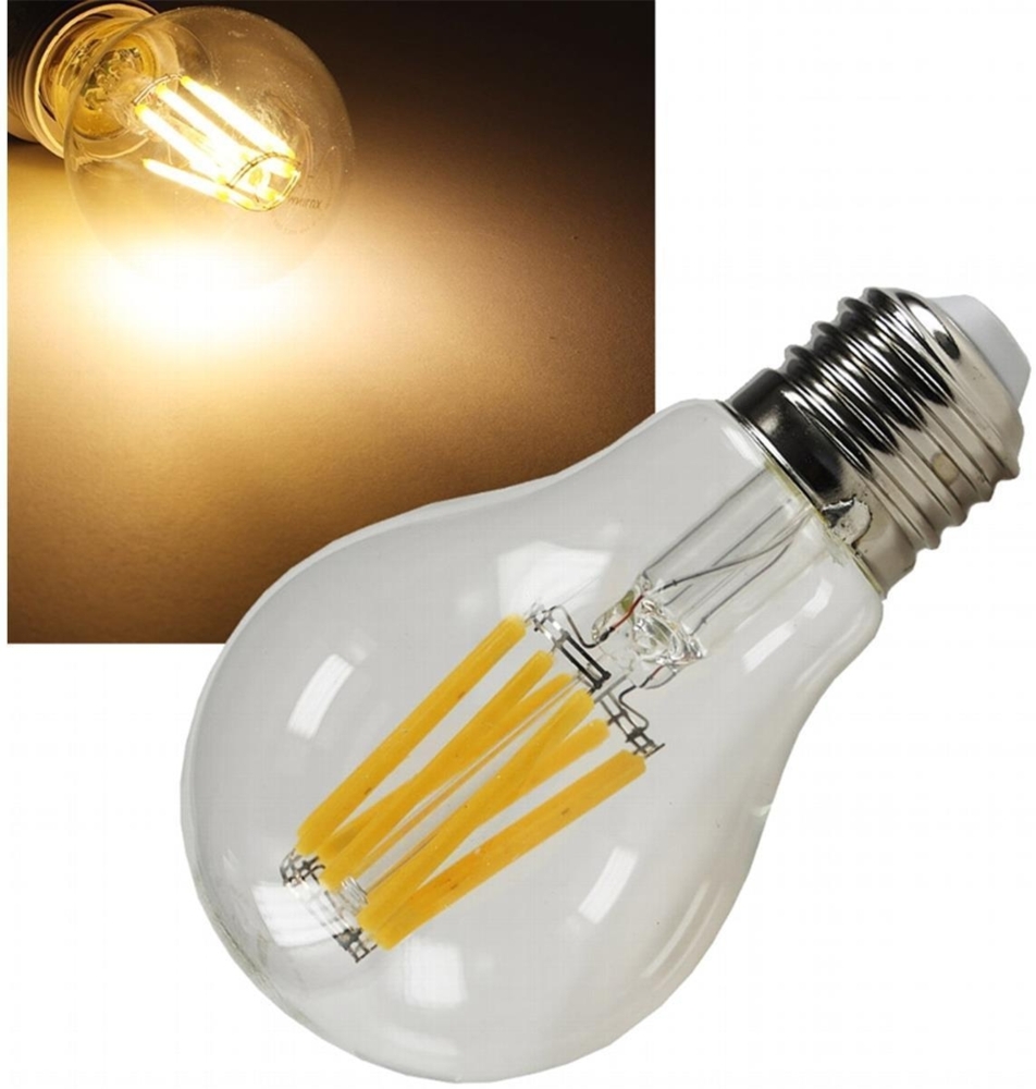 LED Glühlampe Filament OMNILUX E27 3000k, 750lm, 230V / 8W, warmweiß Bild 1