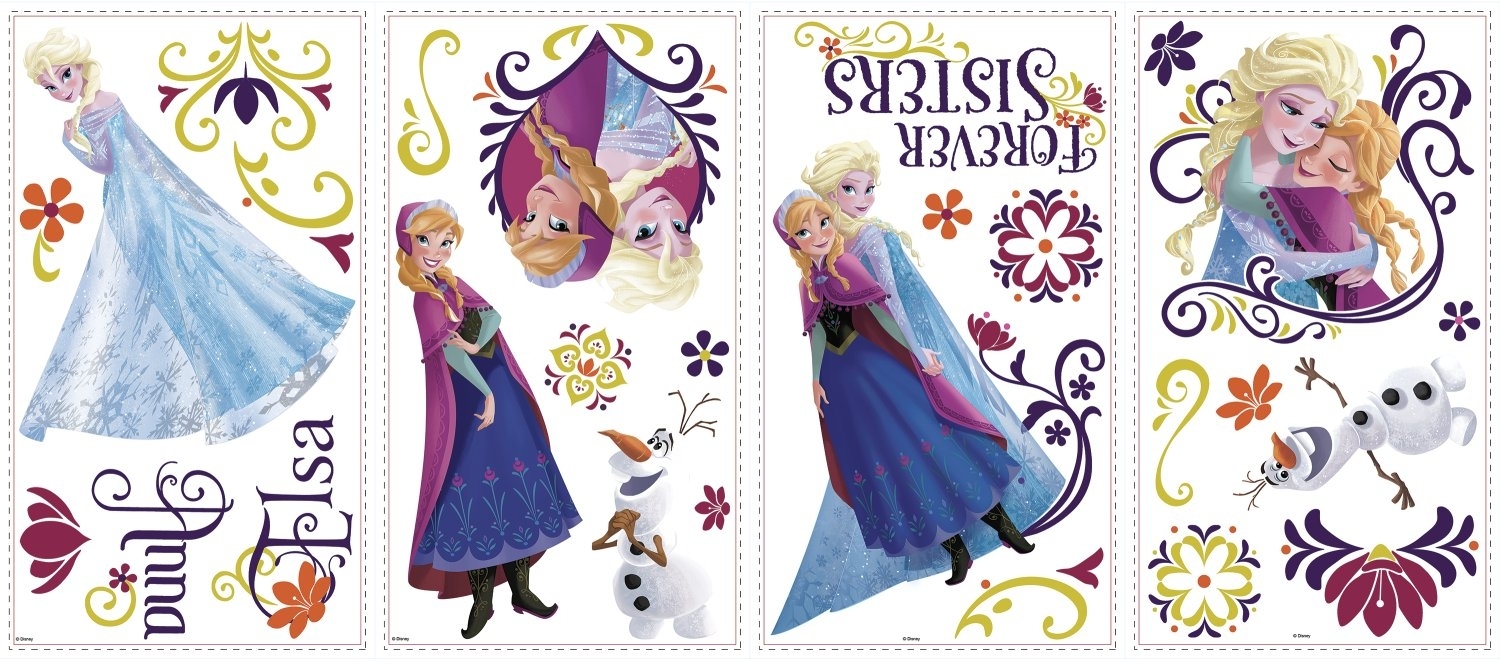 RoomMates RM - Disney Frozen Frühling Wandtattoo, PVC, bunt, 29 x 13 x 2.5 cm Bild 1