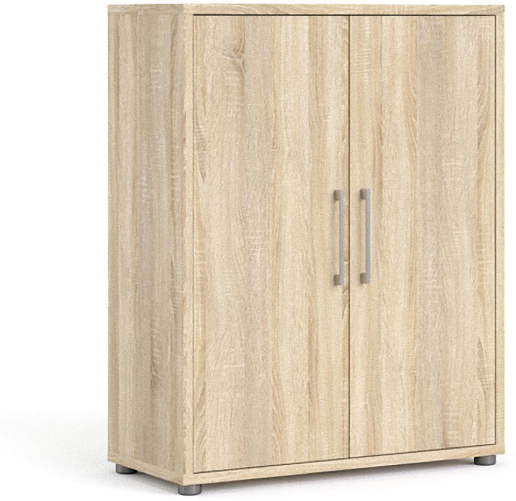 Büroschrank Prisme Ablage Schrank Aktenschrank Kommode Sideboard Eiche Dekor Bild 1