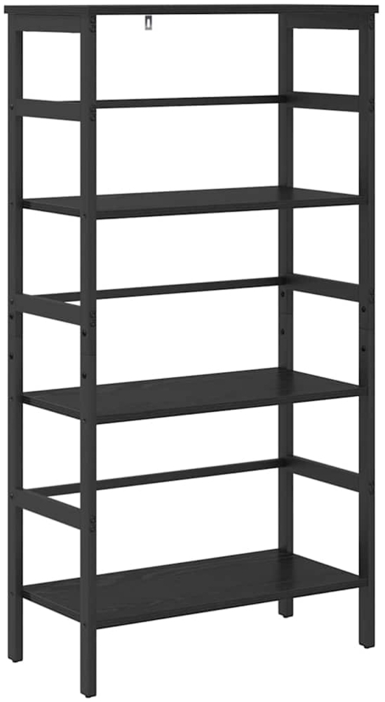 vidaXL Bücherregal Schwarz Eichen-Optik 60 x 29,5 x 115 cm 883922 Bild 1