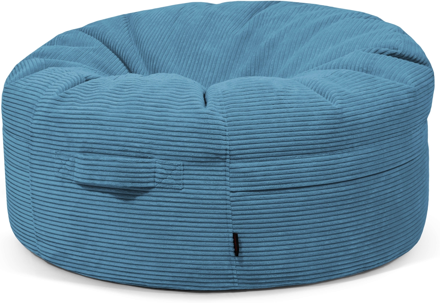 Sitzsack ‘Roll 105‘, Bezugstoff - Waves, 100% Polyester, Petrol, 50x105x105 cm. Bild 1