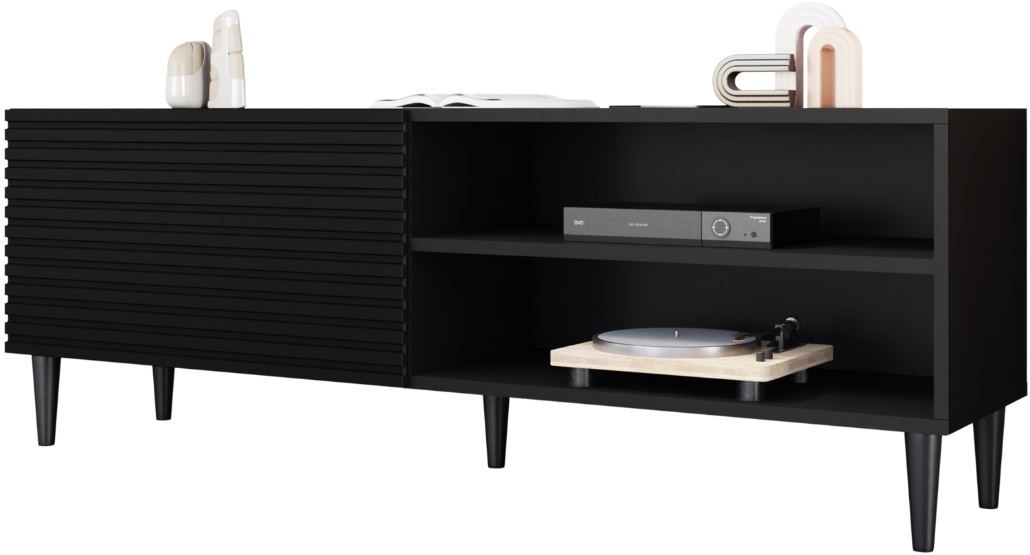 TV-Lowboard Nakomo 1K1P 150 (Farbe: Schwarz) Bild 1