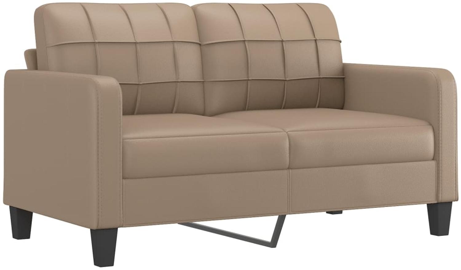 vidaXL 2-Sitzer-Sofa Cappuccino-Braun 140 cm Kunstleder 359121 Bild 1