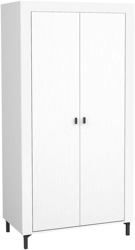 Kleiderschrank Mossa 2D MO01 (Farbe: Weiß) Bild 1