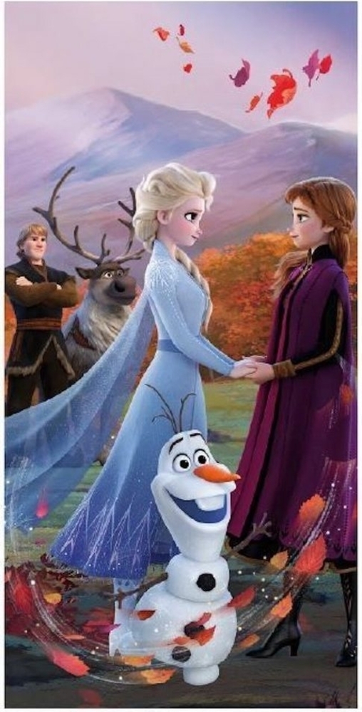 Anna Elsa Olaf Frozen Wind Duschtuch Badetuch Handtuch 70 x 140cm Bild 1