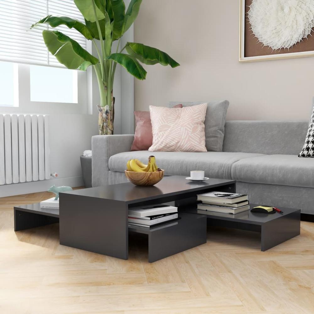 Couchtisch >3008006< (LxBxH: 100 x 100 x 26,5 cm) in Grau - 100 x 100 x 26,5 cm (LxBxH) Bild 1