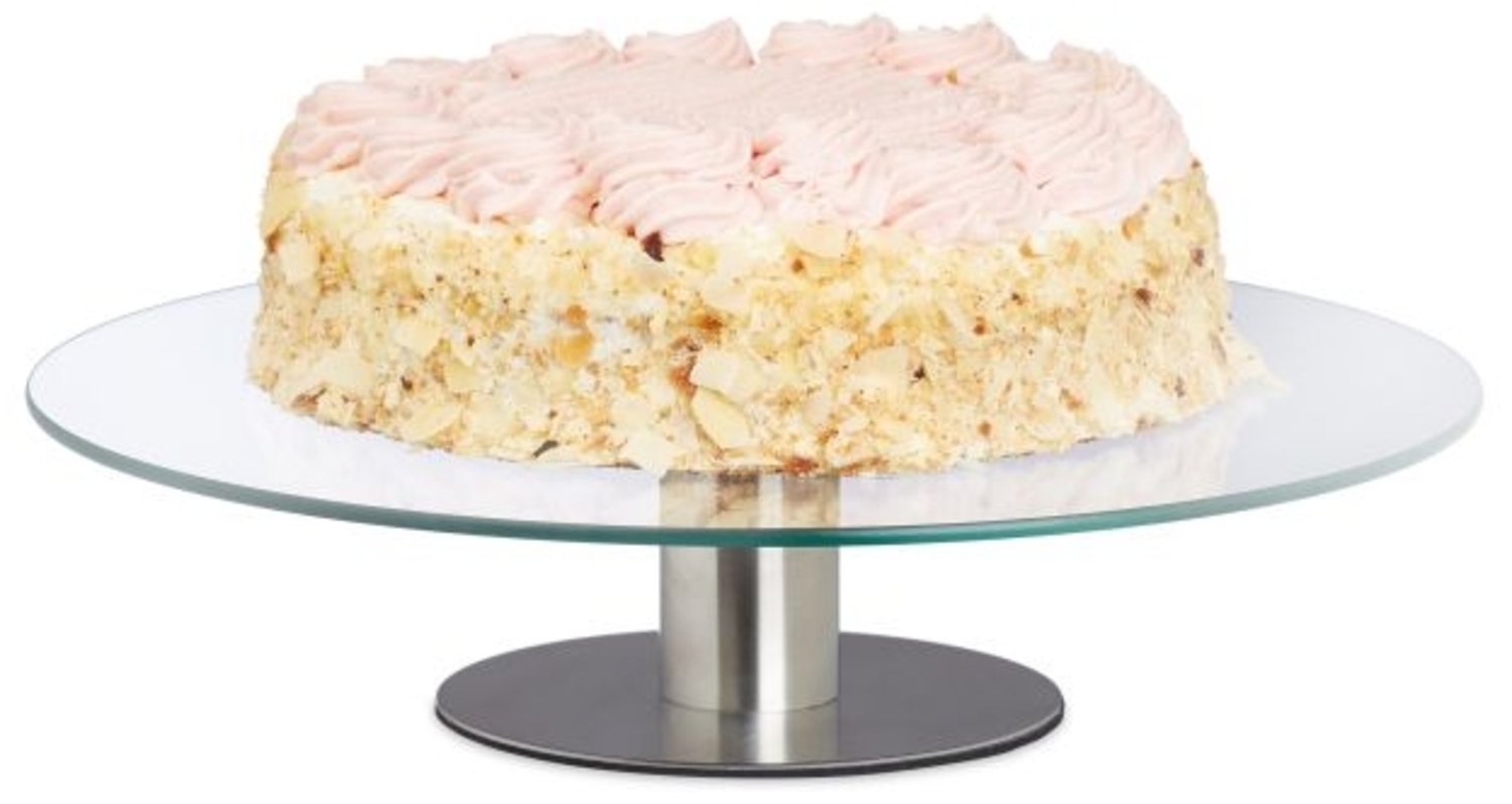 Tortenplatte drehbar mit Standfuß Bild 1