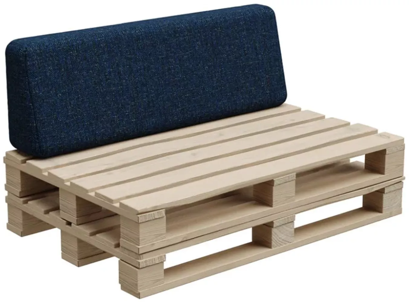 Gutekissen®, Palettenkissen, Palletenpolster, Gartenkissen, Palettenauflagen, Sofa, Kissen, Polster, Auflagen Indoor Outdoor PFBG (Rückenlehne 120x35, Dunkelblau) Bild 1