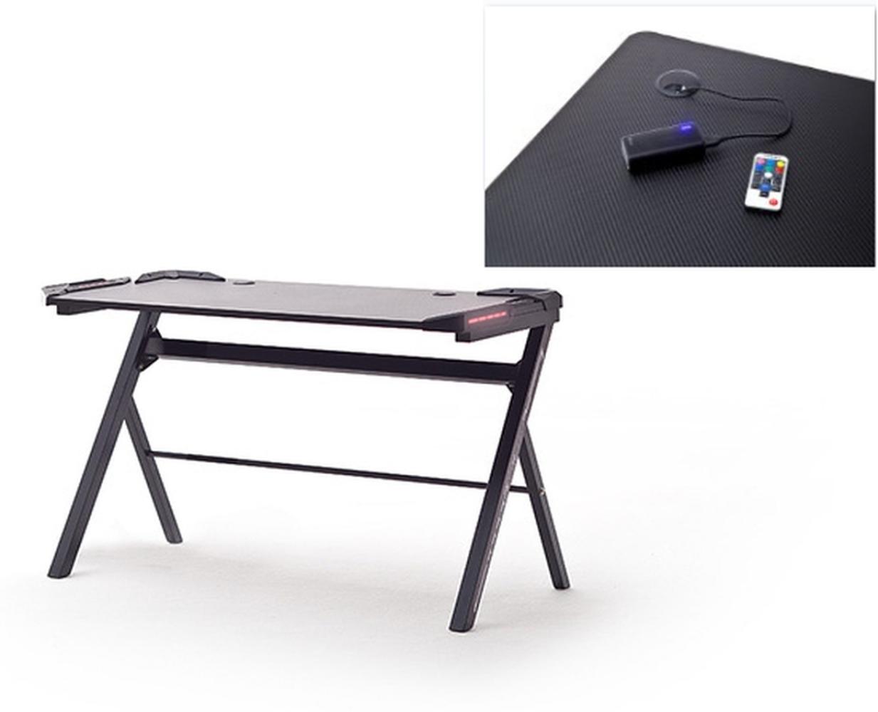 Schreibtisch >mcRACING Gaming Desk< (BxHxT: 120x73x60 cm) in schwarz Bild 1