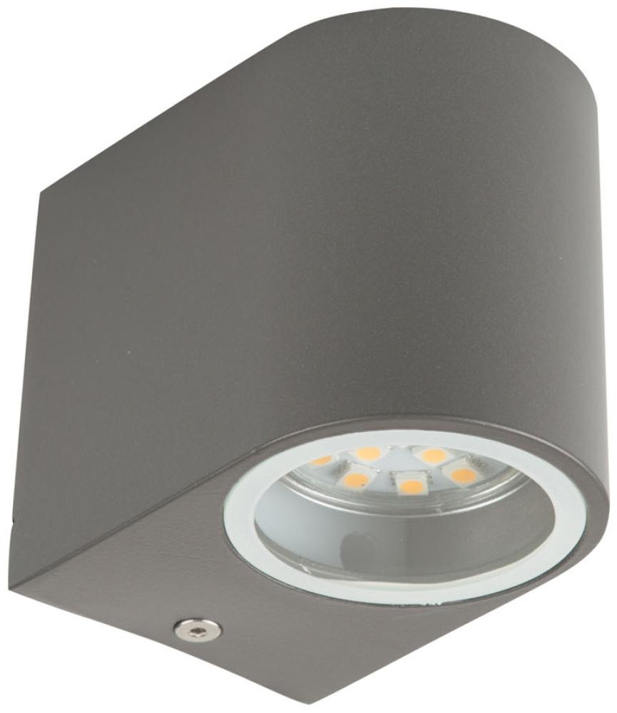 6er Set LED-Außenwandleuchte Bastia anthr, Aluminium downlight, IP44 Bild 1