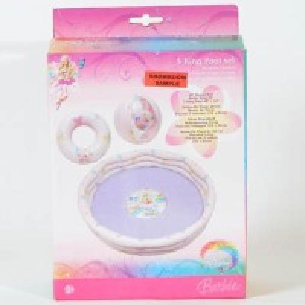 Barbie Planschbecken Set 3-teilig, Becken, Ring und Ball Bild 1