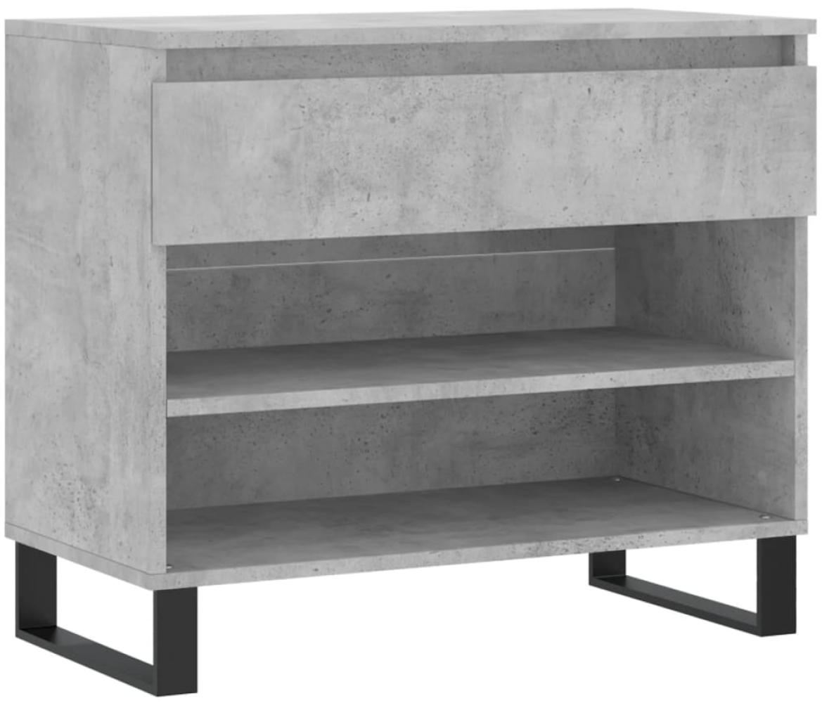 vidaXL Schuhregal Betongrau 70x36x60 cm Holzwerkstoff 831448 Bild 1