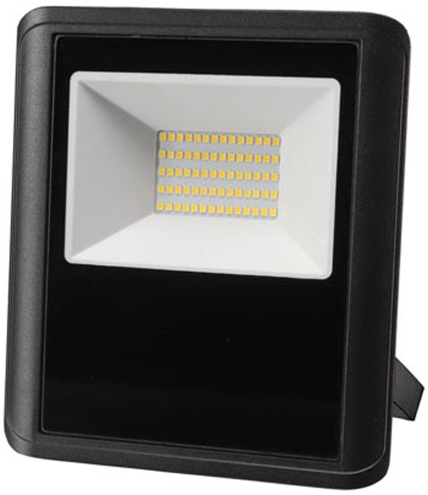 50 Watt LED Strahler ALU, 4000 Kelvin Neutralweiß, IP65, 17x19cm Bild 1