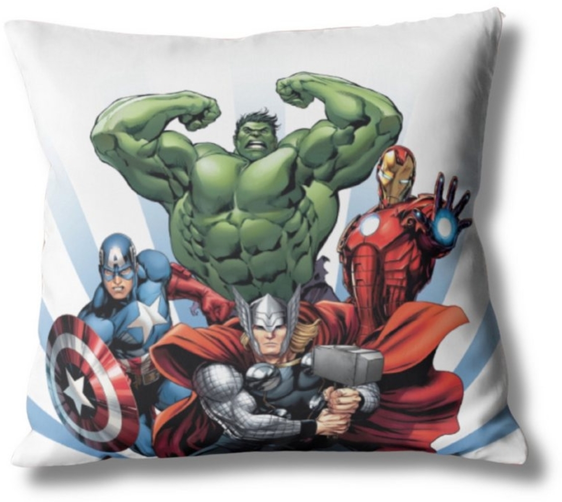 MTOnlinehandel Dekokissen Avengers, 40x40cm, Fanartikel für Sofa, Leseecke oder unterwegs, Disney Marvel Bild 1