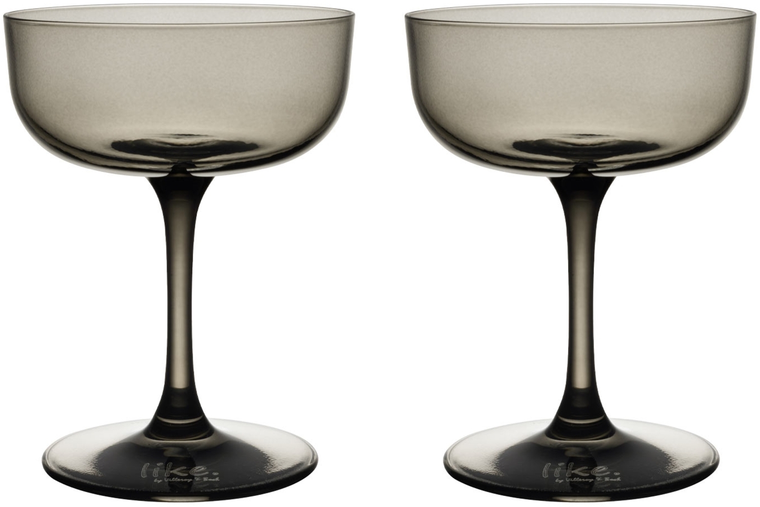 like. by Villeroy & Boch Like Glass Sektschale / Dessertschale 100 ml 2er Set Smoke - DS Bild 1