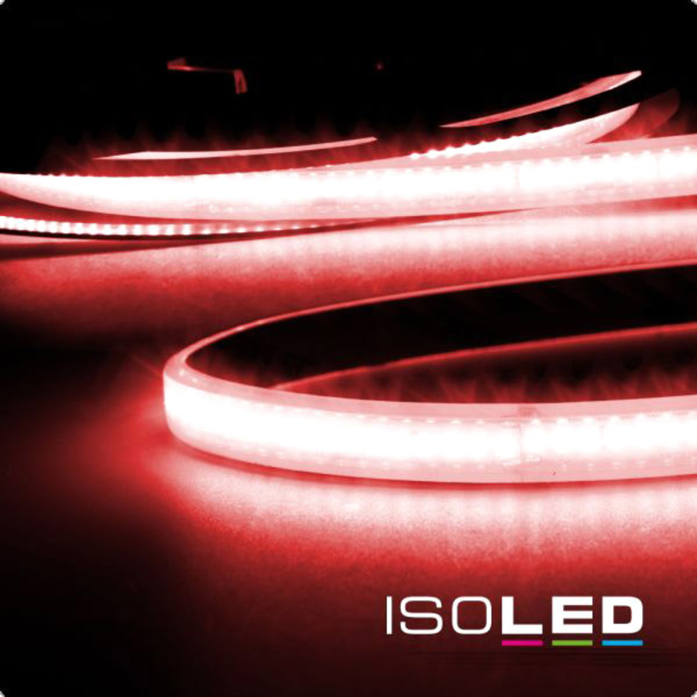 ISOLED LED CRI9R Linear 48V-Flexband, 8W, IP68, rot, 5 Meter Bild 1