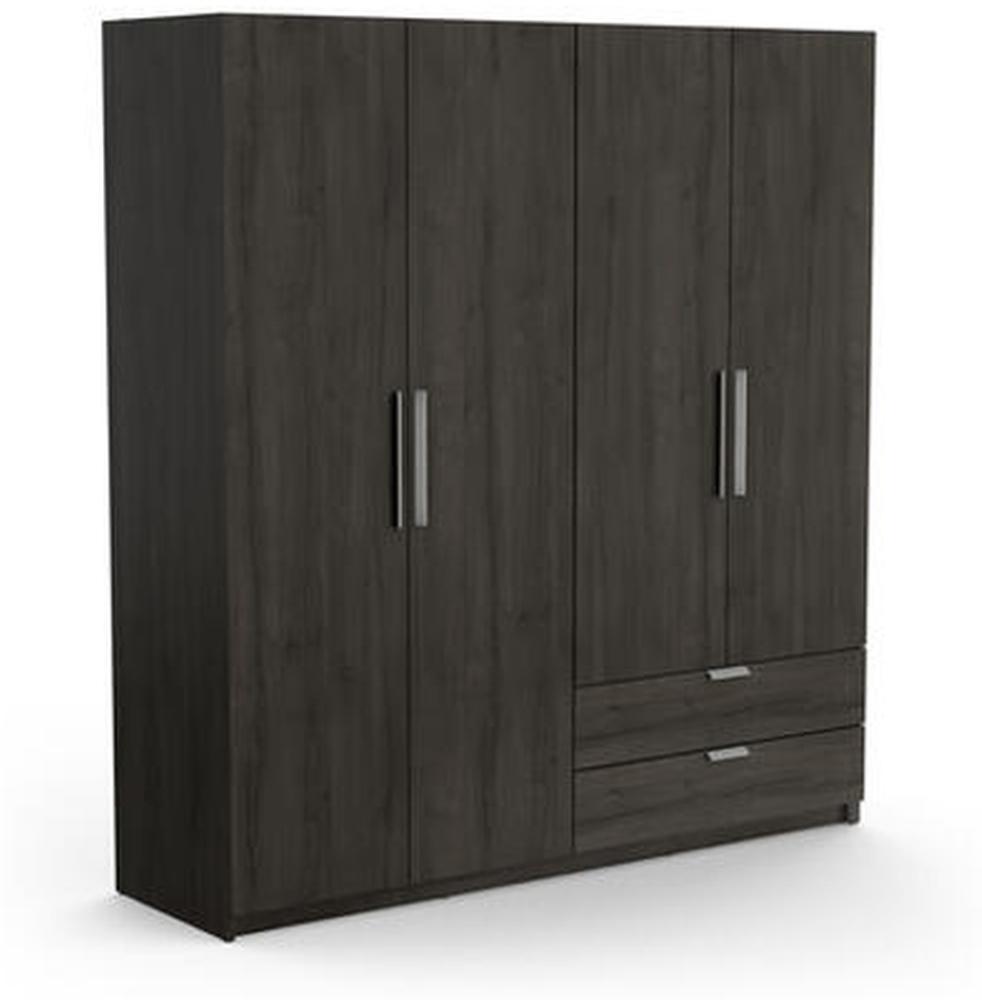 Kleiderschrank >Glory2< in Kronberg Eiche aus Holzwerkstoff - 178x192x51 (BxHxT) Bild 1