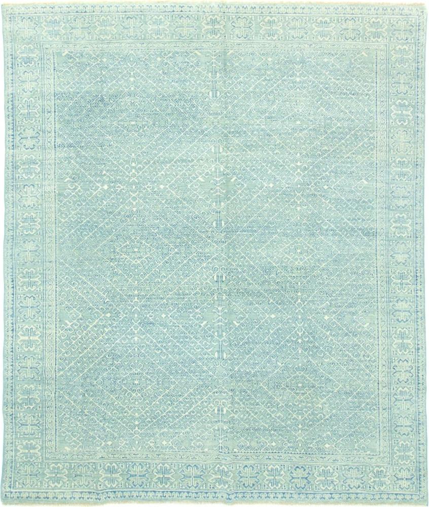 Designer Teppich - 301 x 258 cm - hellblau Bild 1