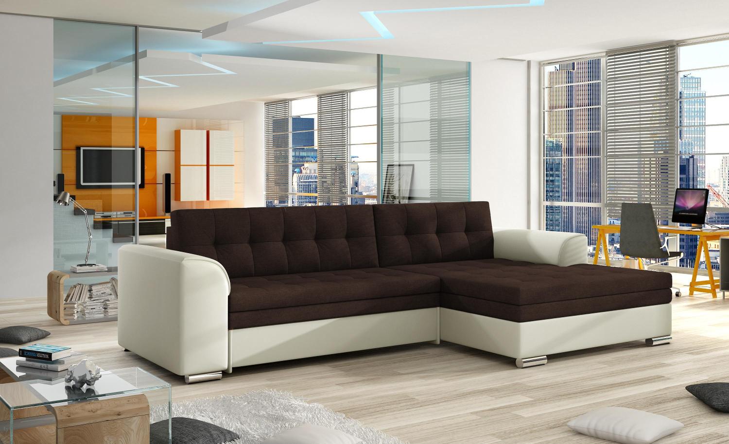 Wohnideebilder Conforti Braun Ecksofas & Eckcouches Cf_06 Bild 1