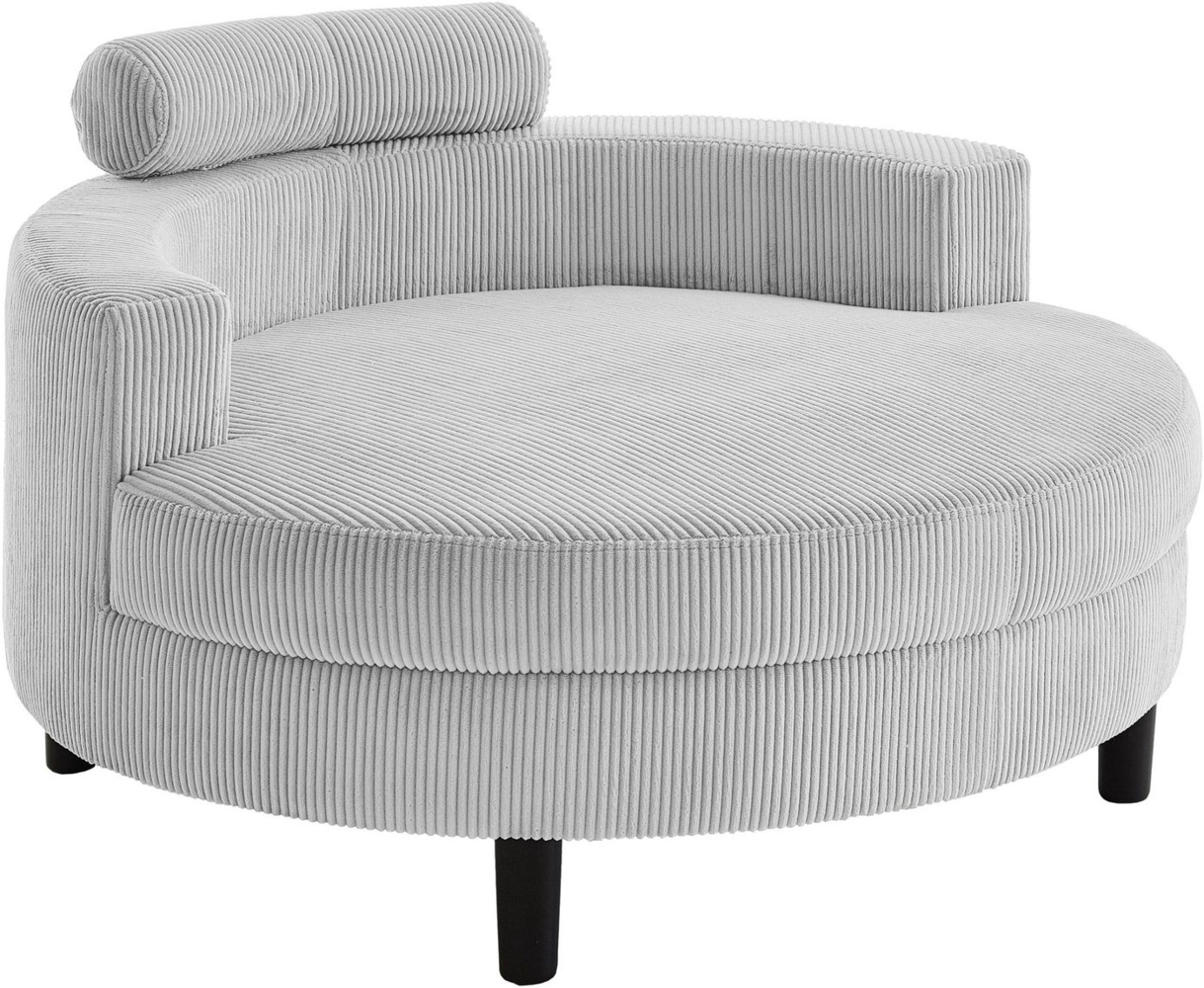 ATLANTIC home collection Loveseat Ravi, XXL- Sessel, inklusive Stauraumhocker, Rückenkissen & drei Zierkissen Bild 1