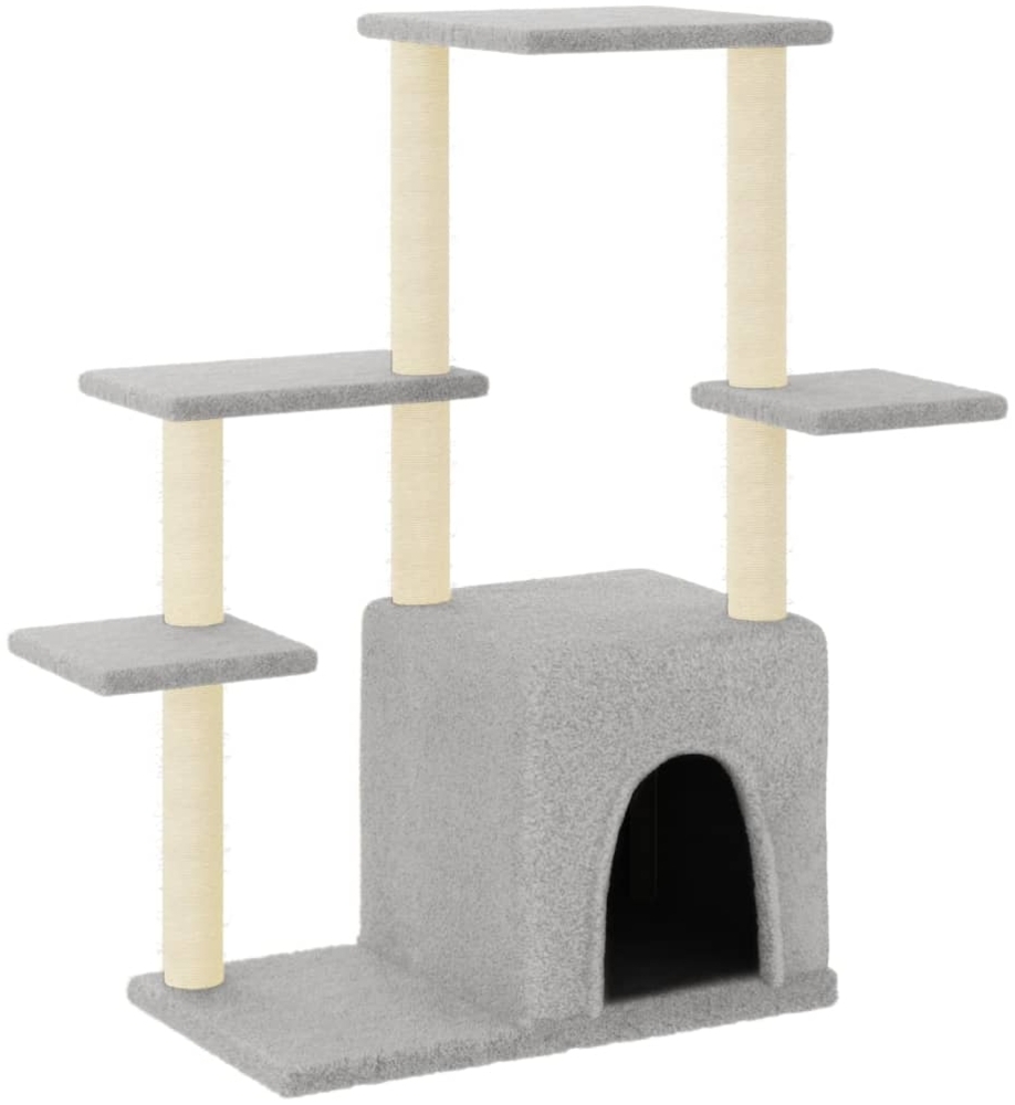 vidaXL Kratzbaum mit Sisal-Kratzsäulen Hellgrau 97,5 cm 172050 Bild 1