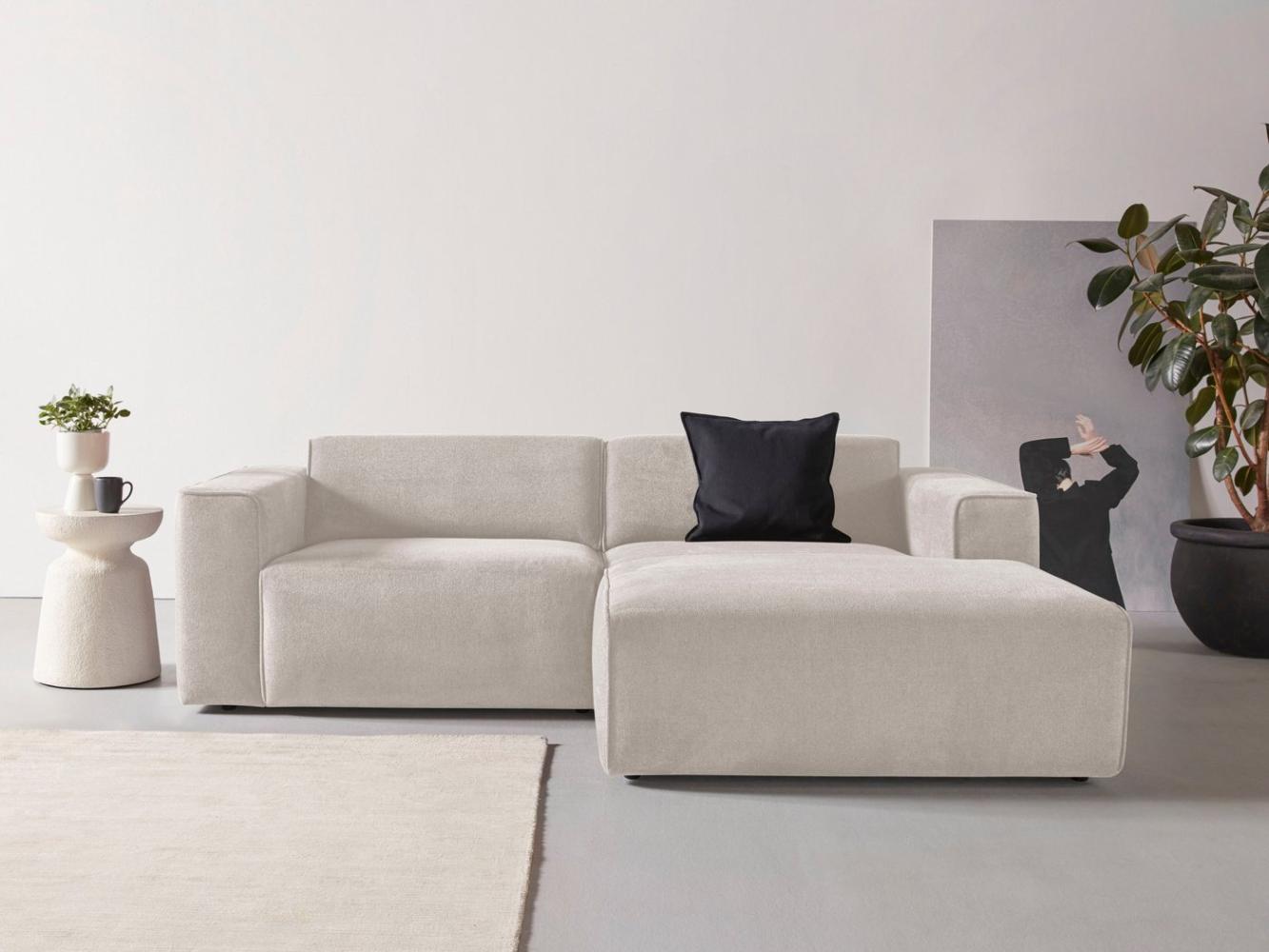 andas Ecksofa Noord, mit Kedernaht, Breite 234 cm, Cord, Struktur, Webstoff Bild 1