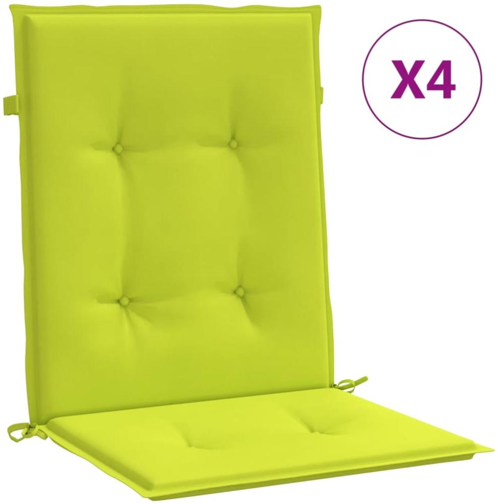 vidaXL Gartenstuhlauflagen für Niedriglehner 4Stk Knallgrün 100x50x3cm 314147 Bild 1