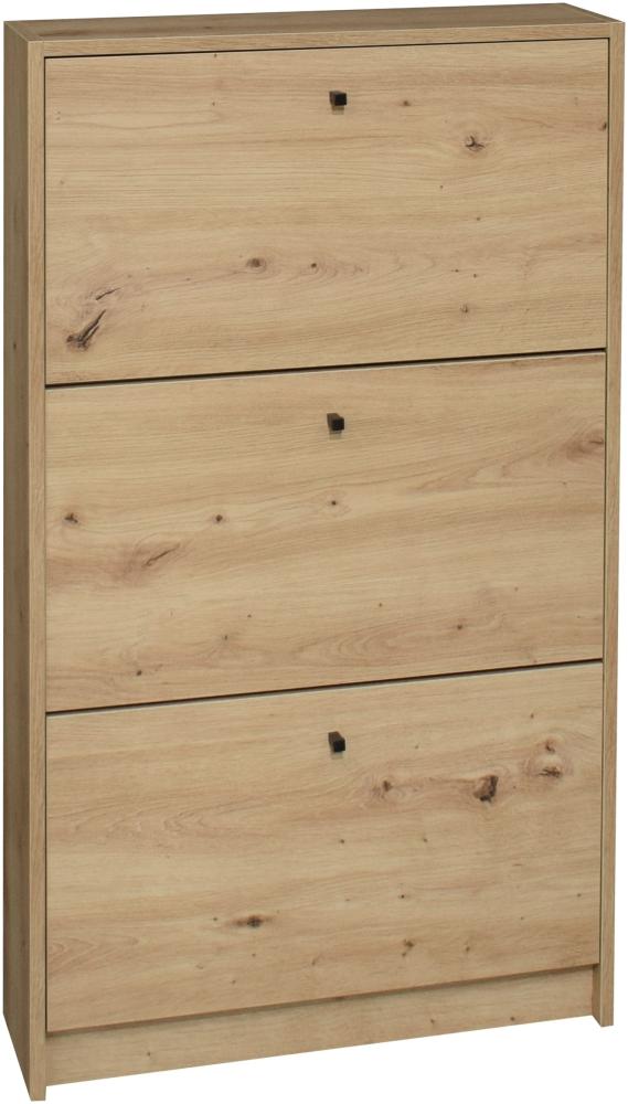 Schuhkipper >Flap< in asteiche, Holzwerkstoff - 60x104x16cm (BxHxT) Bild 1