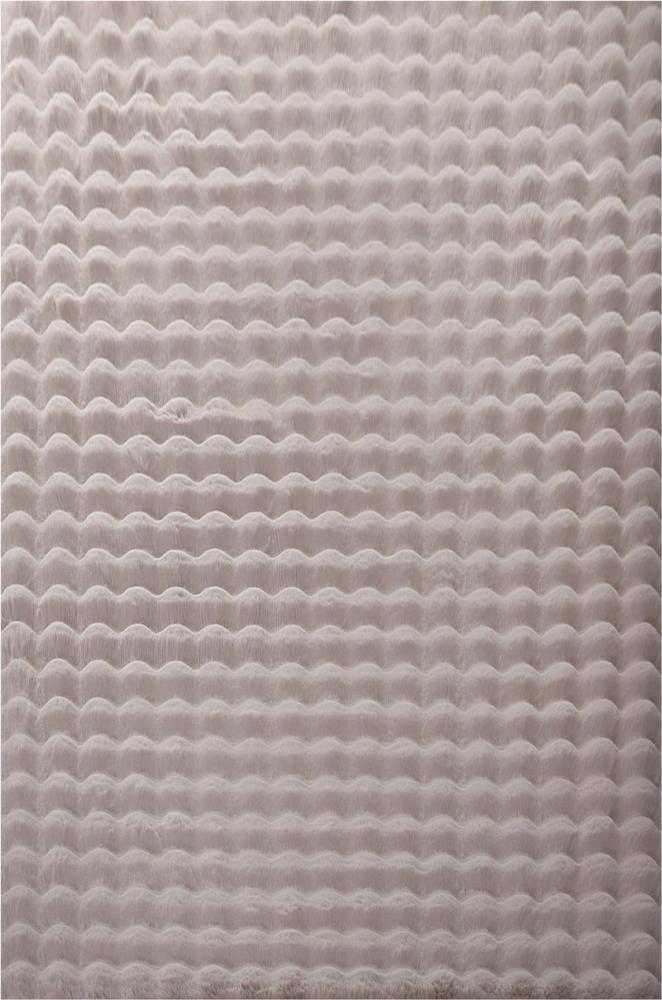 Hochflor Teppich Alessandro rechteckig - 120x170 cm - Beige Bild 1