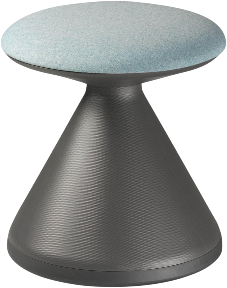 Bisley Fungus Hocker ergonomisch gepolstert in blau, Sitzhocker rund für Büro, Lounge & Empfang - Bürohocker mit Sitz drehbar, Schreibtischhocker, Drehhocker, FUNGUS-RC6501 Bild 1