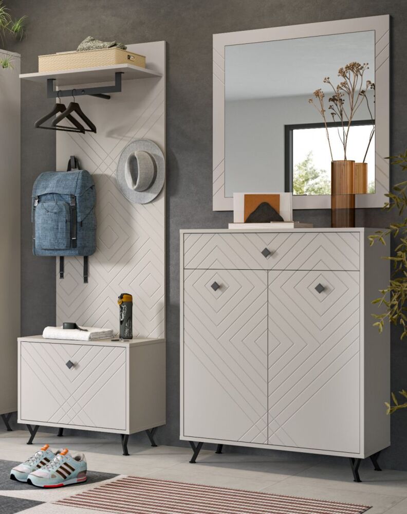 Garderobe Set 4-tlg. Apunti in sand 195 cm Bild 1