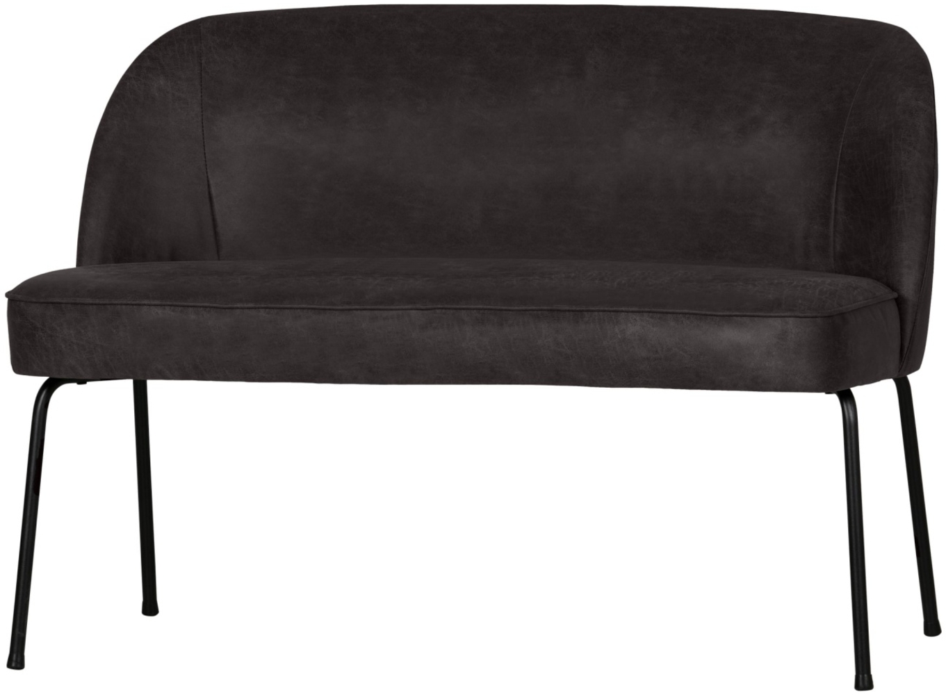 BePureHome Bank Vogue aus Kunstleder, 120x59x83 cm, Schwarz Bild 1